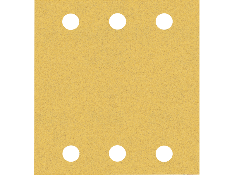 Brusni papir EXPERT C470 z 6 luknjami za vibracijske brusilnike, Dimenzije: 115x107mm, Zrnatost: 120, 2608900893